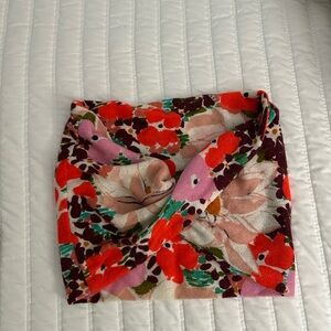 Madison Red and Pink Floral Infinity Scarf